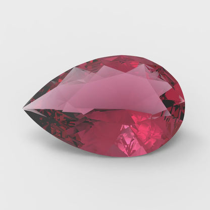 0.25 to 2.5 ct Pear Cut VVS1 Natural Red Garnet January Birthstone