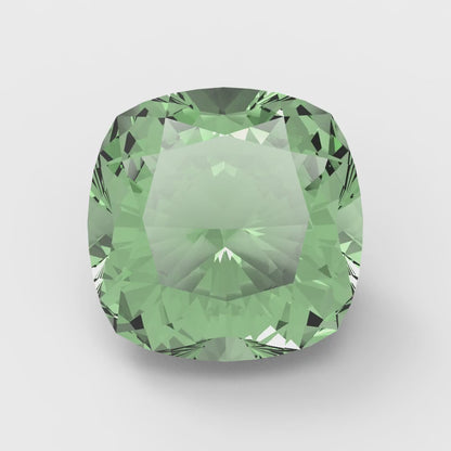 1 to 3 ct Cushion Cut VVS1 Simulated Light Green August Birthstone
