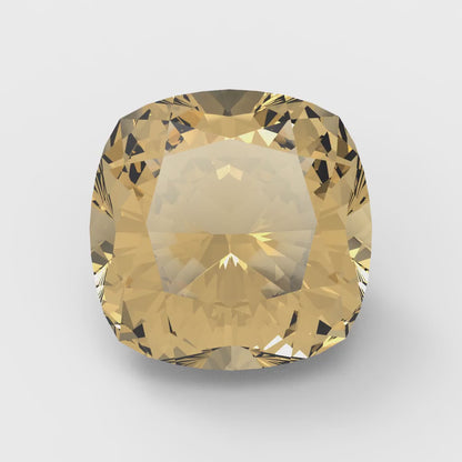 1 to 3 ct Cushion Cut VVS1 Simulated Brown Champagne November Birthstone