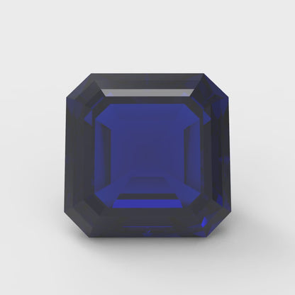 1.5 to 2 ct Square emerald Simulated Blue sapphire September Birthstone