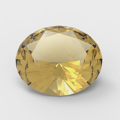 1 to 3 ct Oval Cut VVS1 Simulated Yellow November Birthstone