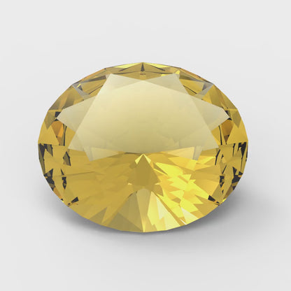 1 to 3 ct Oval Cut VVS1 Natural Yellow Citrine November Birthstone