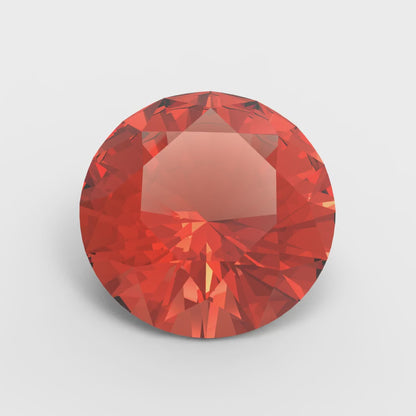 0.25 to 3 ct Round Cut VVS1 Simulated Red January Birthstone