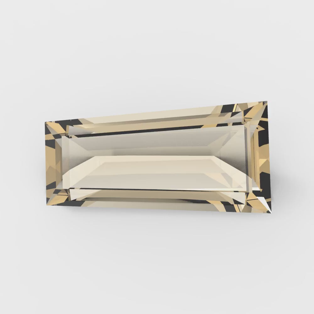 0.25 ct Tapered Baguette Cut VVS1 Natural Brown Morganite