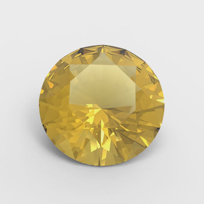 0.25 to 3 ct Round Cut VVS1 Natural Yellow Citrine November Birthstone