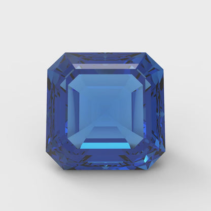 1.5 to 2 ct Square emerald Simulated Blue Tanzanite September Birthstone