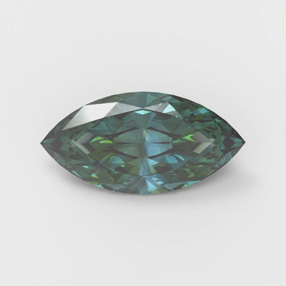 0.5 to 2.5 ct Marquise Cut Synthetic Blue moissanite September Birthstone