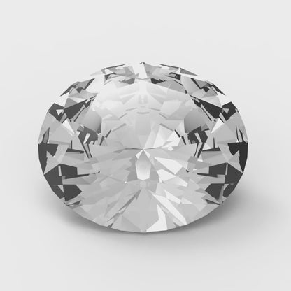 1 to 3 ct Oval Cut VVS1 Simulated Clear April Birthstone