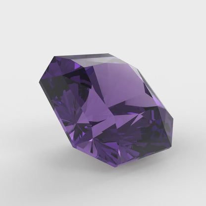 1 to 3 ct Asscher Cut VVS1 Natural Purple Amethyst February Birthstone