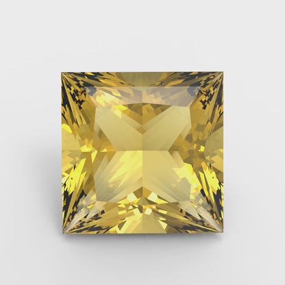 0.25 to 3 ct Princess Cut VVS1 Natural Yellow Citrine November Birthstone