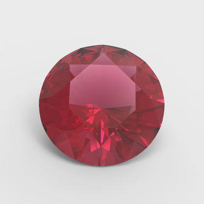 0.25 to 3 ct Round Cut VVS1 Simulated Pink Ruby July Birthstone