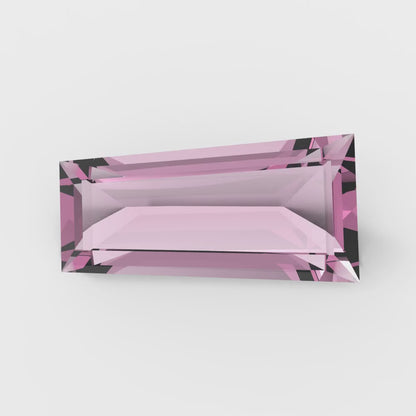0.25 ct Tapered Baguette Cut VVS1 Simulated Pink