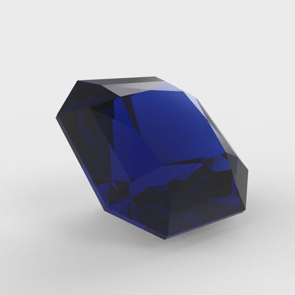 1 to 3 ct Asscher Cut VVS1 Simulated Blue sapphire September Birthstone