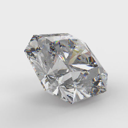 1 to 3 ct Asscher Cut VVS1 Simulated Clear April Birthstone